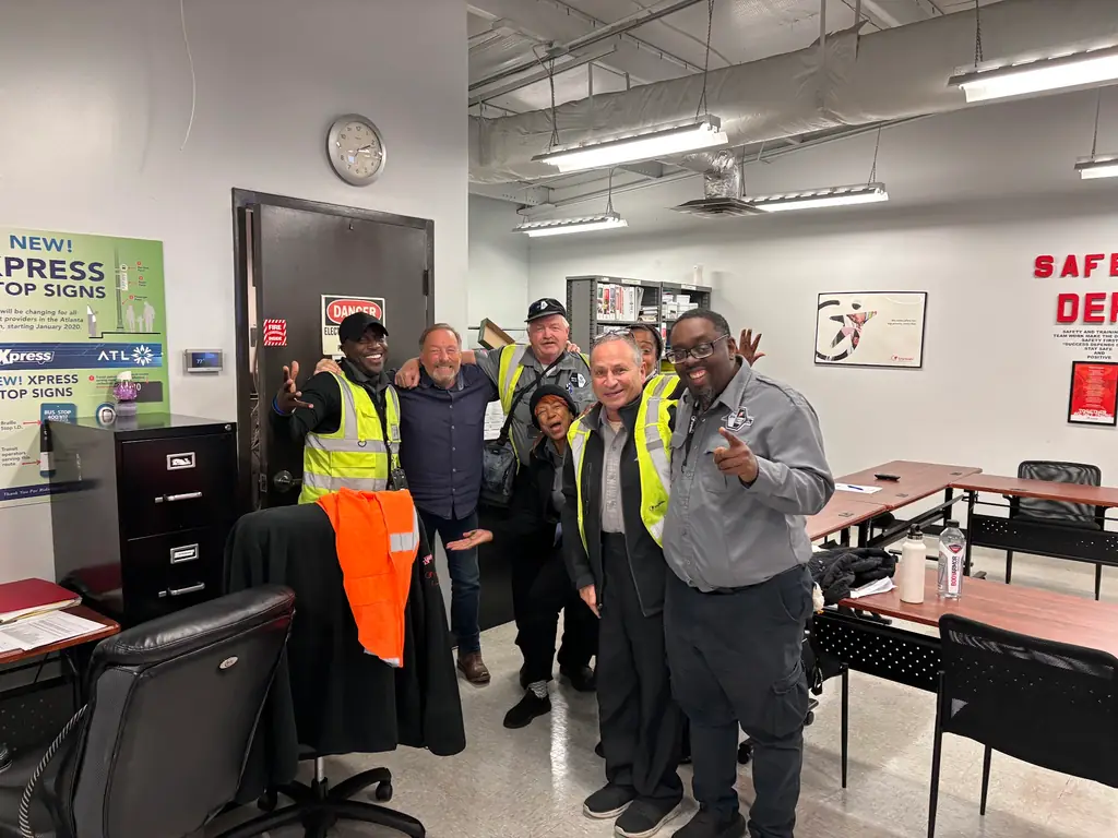 Transit safety staff after an RWC operator safety session